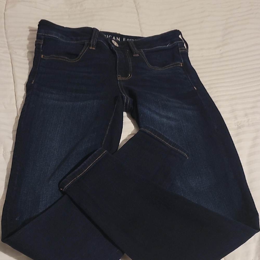 American Eagle Outfitters Women's Deep Indigo Skinny Jeans